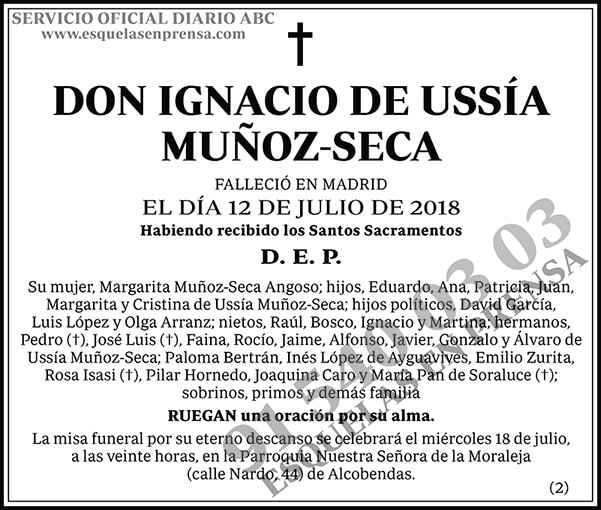 Ignacio de Ussía Muñoz-Seca